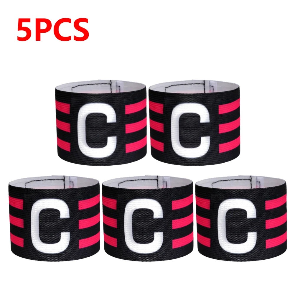 5/10pcs Kid Adults Football Captain Armband Soccer Arm Band Leader Competition Soccer Captain Group Armband Football Training