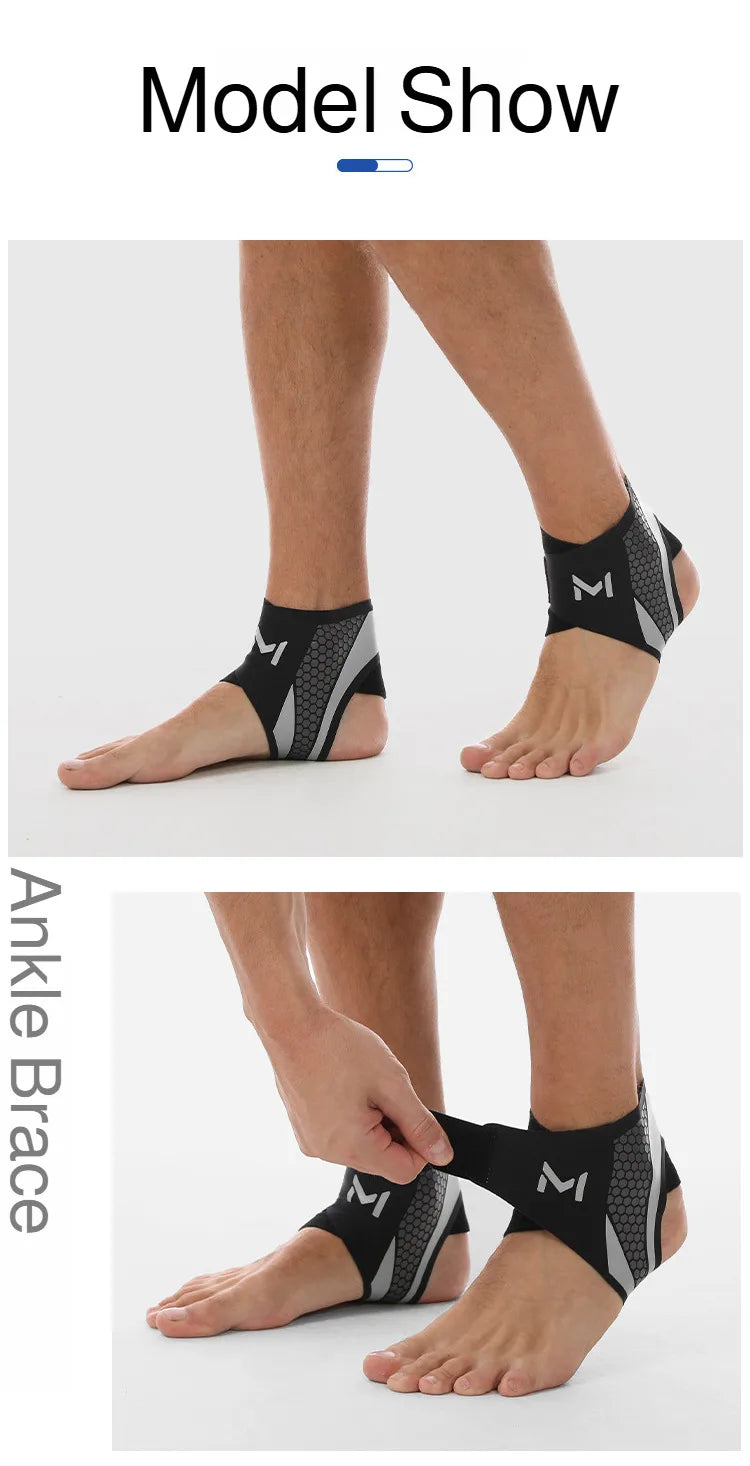 Ankle Brace for Men &amp; Women Football Running Anti-Sprain Compression Support Sports Ankle Guard Protector Warm