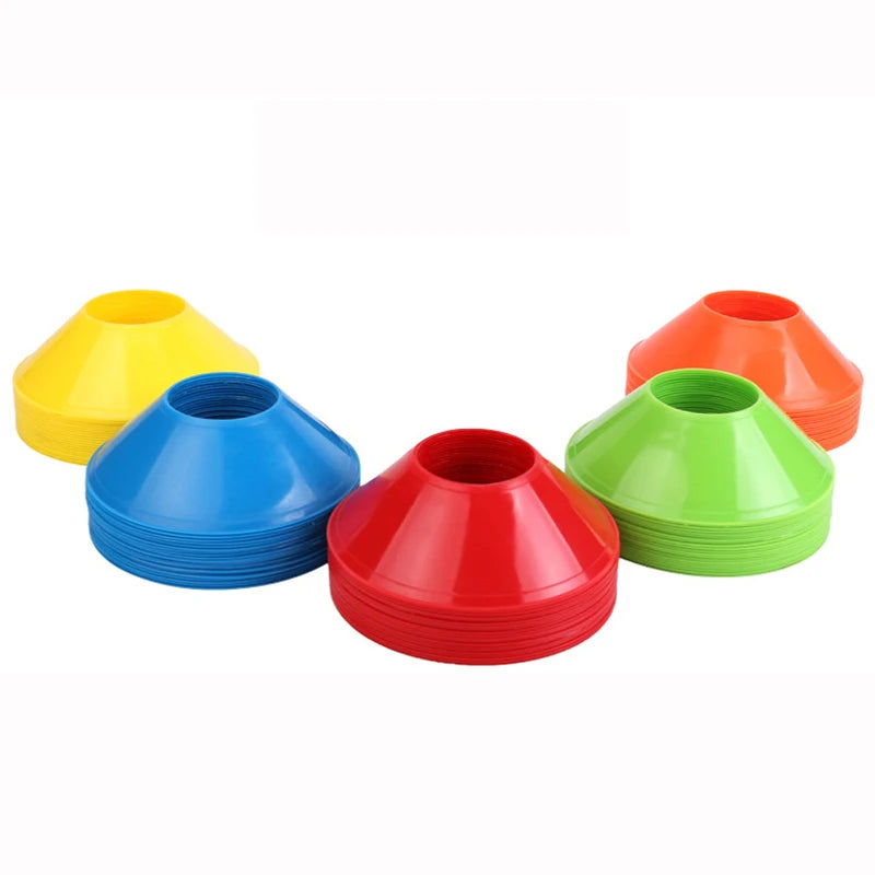 10pcs  Mini Soccer Cones Durable Soccer Training Discs  Cone Set Football Training Equipment For Kid Adults Disc Cones