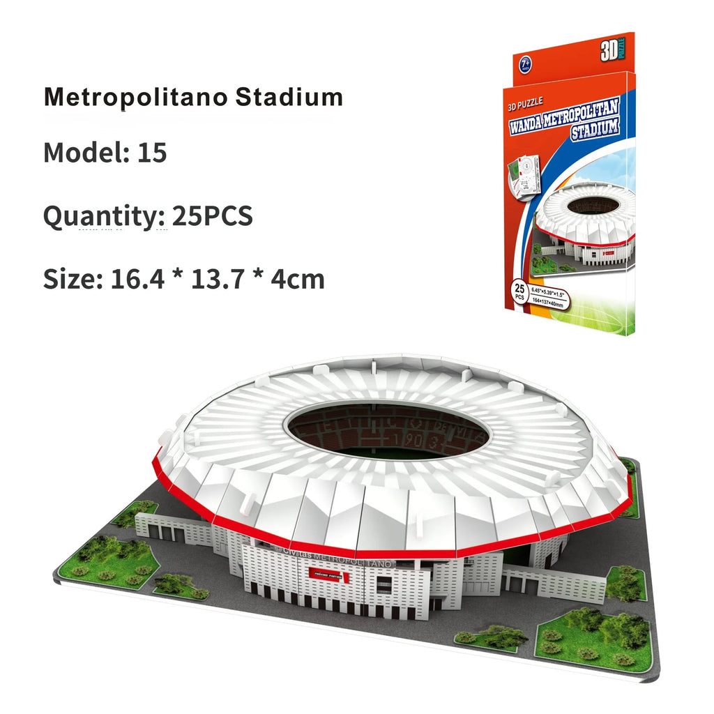 3D paper stadium puzzle model for passionate  football fans to fight with your home team