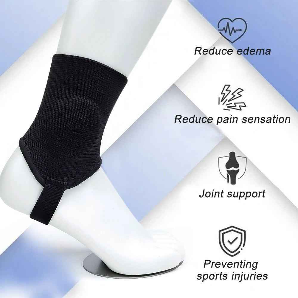 1 Pair Ankle Guard Protectors Leg Support Foot Pads for Soccer Football Volleyballs Double Side Ankle Protections Pad Men Women