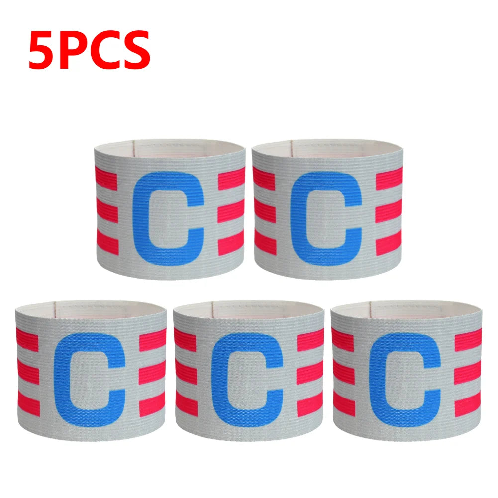 5/10pcs Kid Adults Football Captain Armband Soccer Arm Band Leader Competition Soccer Captain Group Armband Football Training