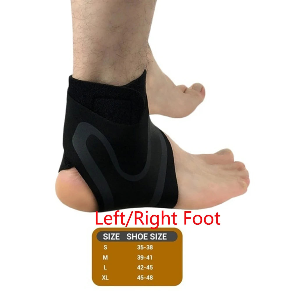 Lightweight Breathable Foot Protection Bandage Compression Ankle Wrap Adjustable Anke Support Brace Elastic Ankle Brace