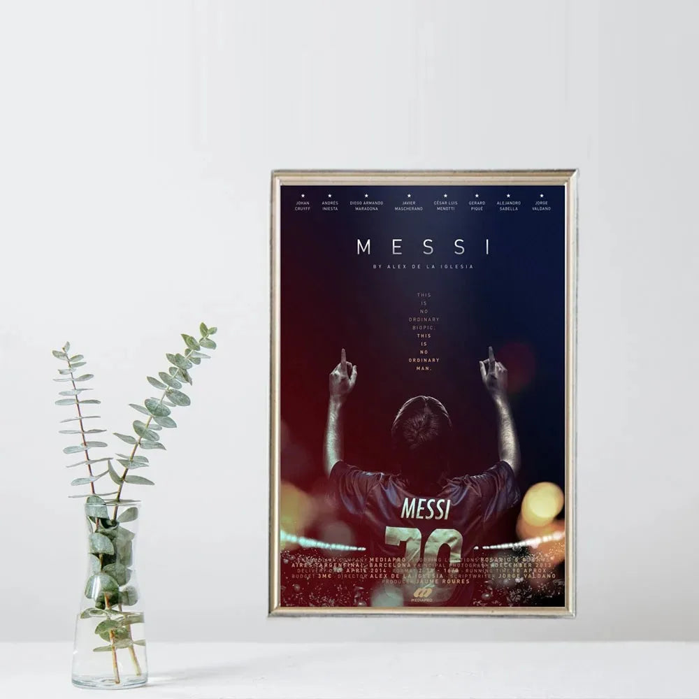 Football Star Messi Ronaldo Poster Wall Art Decoration Painting Without Frame Room Home Decor Soccer Club Fans Collection Gifts