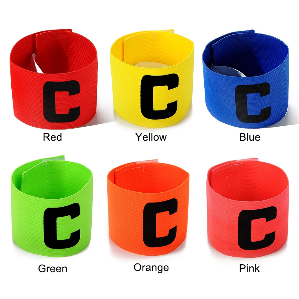 1-10PCS Kid Adults Football Captain Armband Football Training Equipment Soccer Arm Band Team Grouping Armband C Armband