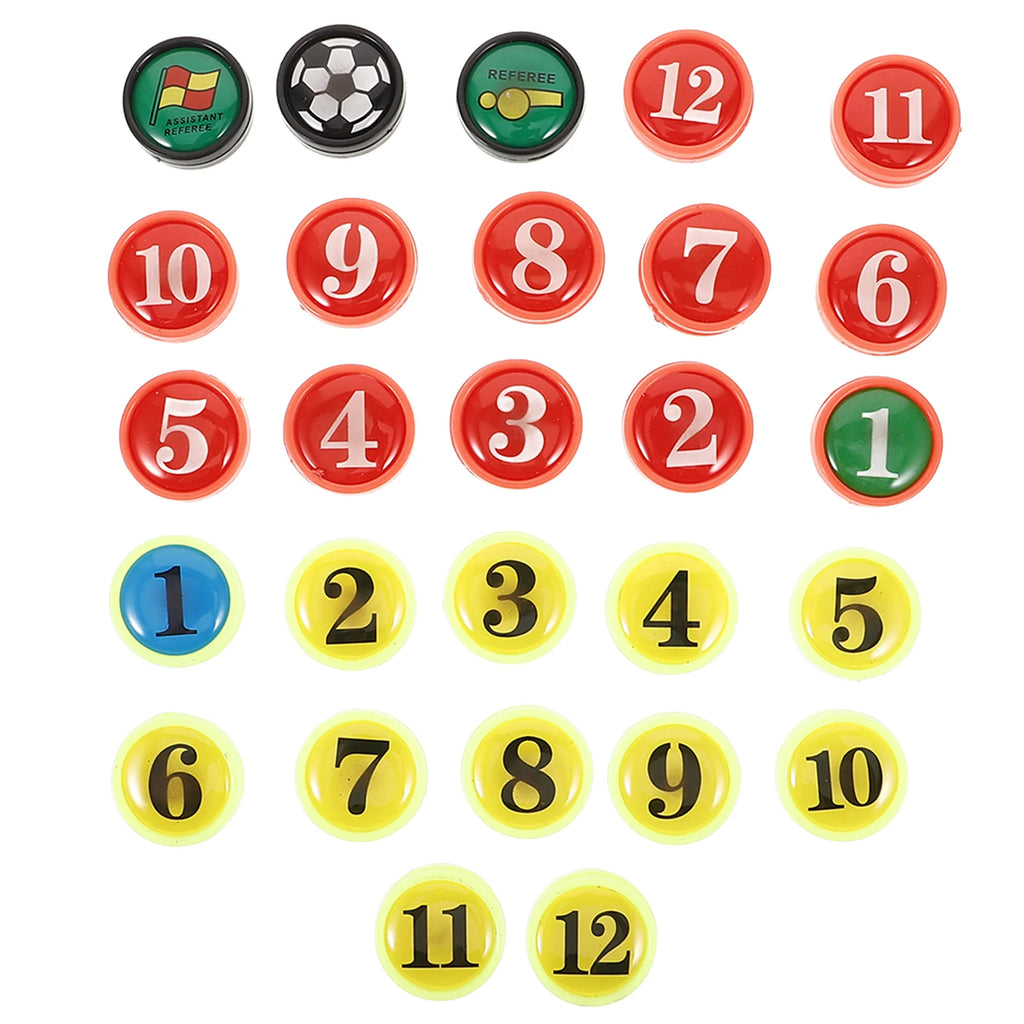 27 Pcs Football Board Magnetic Small Magnets for Soccer Sports Boards Mini