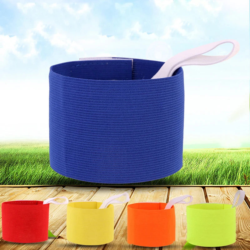 Non-slip Football Captain Armband Adjustable Visibility Squad Armbands Anti-offset Colorful Sports Arm Band Outdoor Team Sports