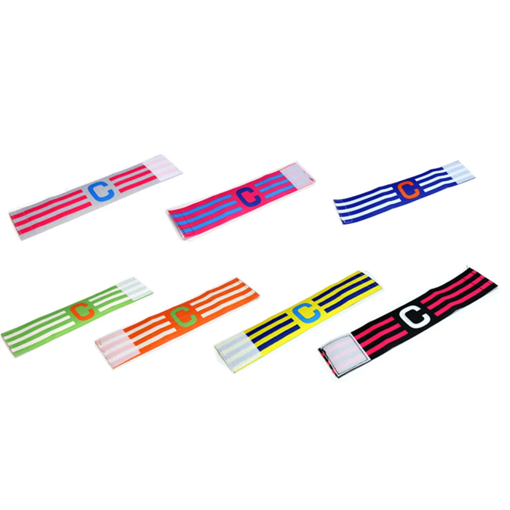 5/10pcs Kid Adults Football Captain Armband Soccer Arm Band Leader Competition Soccer Captain Group Armband Football Training