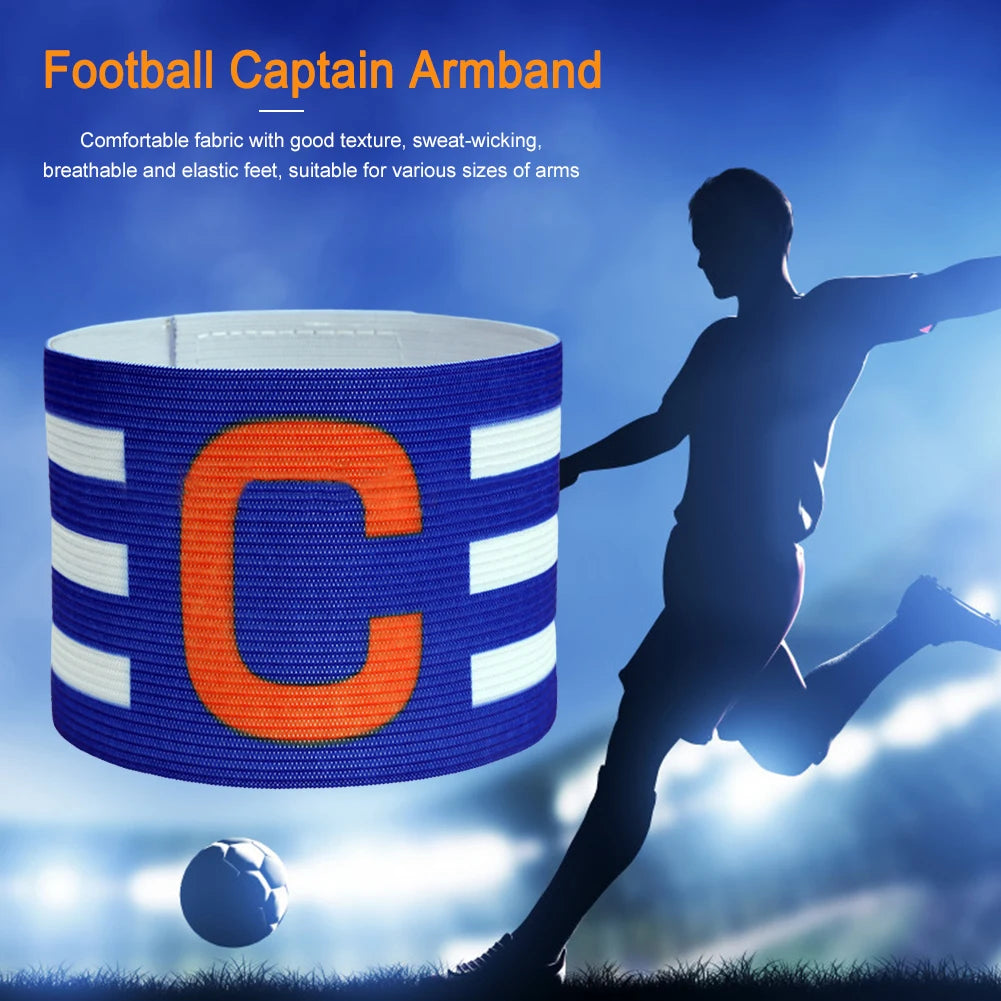 Kid Adults Football Captain Armband Adjustable Soccer Arm Band Team Competition Gifts Professional Training Football Armband