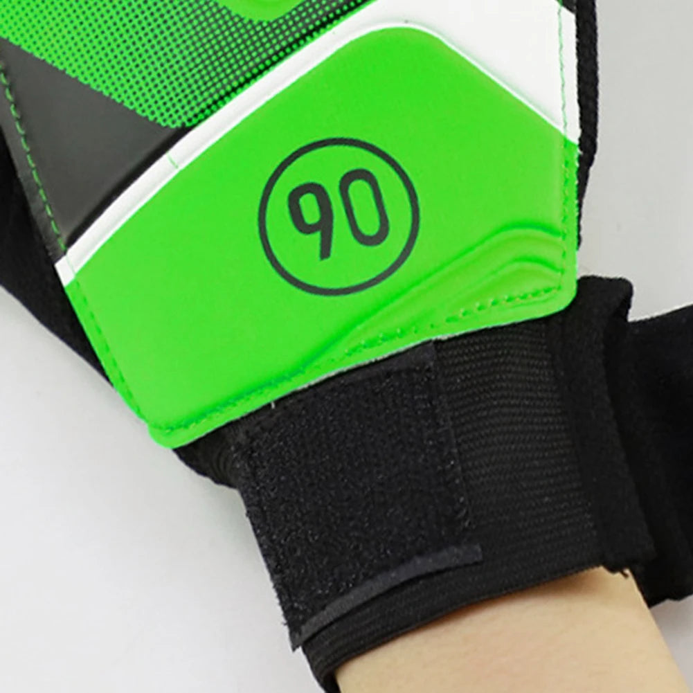 Children's Goalkeeper Gloves Anti-Collision Latex PU Goalkeeper Hand Protection Football Gloves Soccer Accessories for Kids