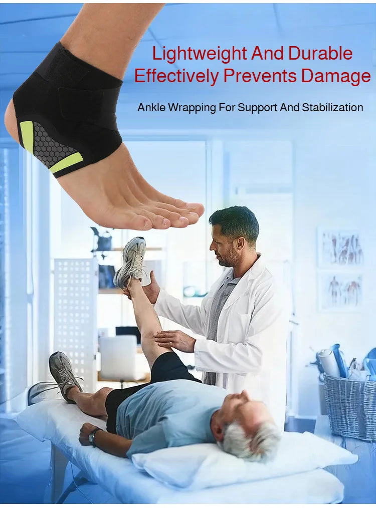 Ankle Brace for Men &amp; Women Football Running Anti-Sprain Compression Support Sports Ankle Guard Protector Warm