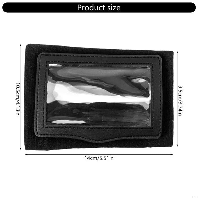 E21D Adjustable Football Wristbands Quarterback Playbook Wristband with 2 Window for Teen Adult Tackle Touch Flag Football