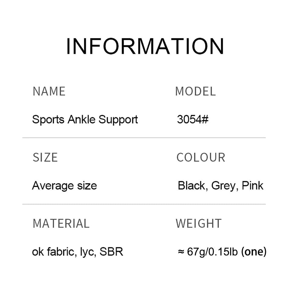 1Pcs Ankle support Comfortable Breathable Sports Compression Wraparound Ankle Protection Silicone Anti-slip Soccer Basketball