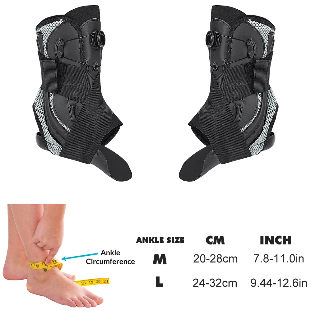 1PCS Ankle Brace For Sprained Ankle, Slim Fit. Unique Multi-Function Stabilizer- Ankle Support for Women Men, Easy to use