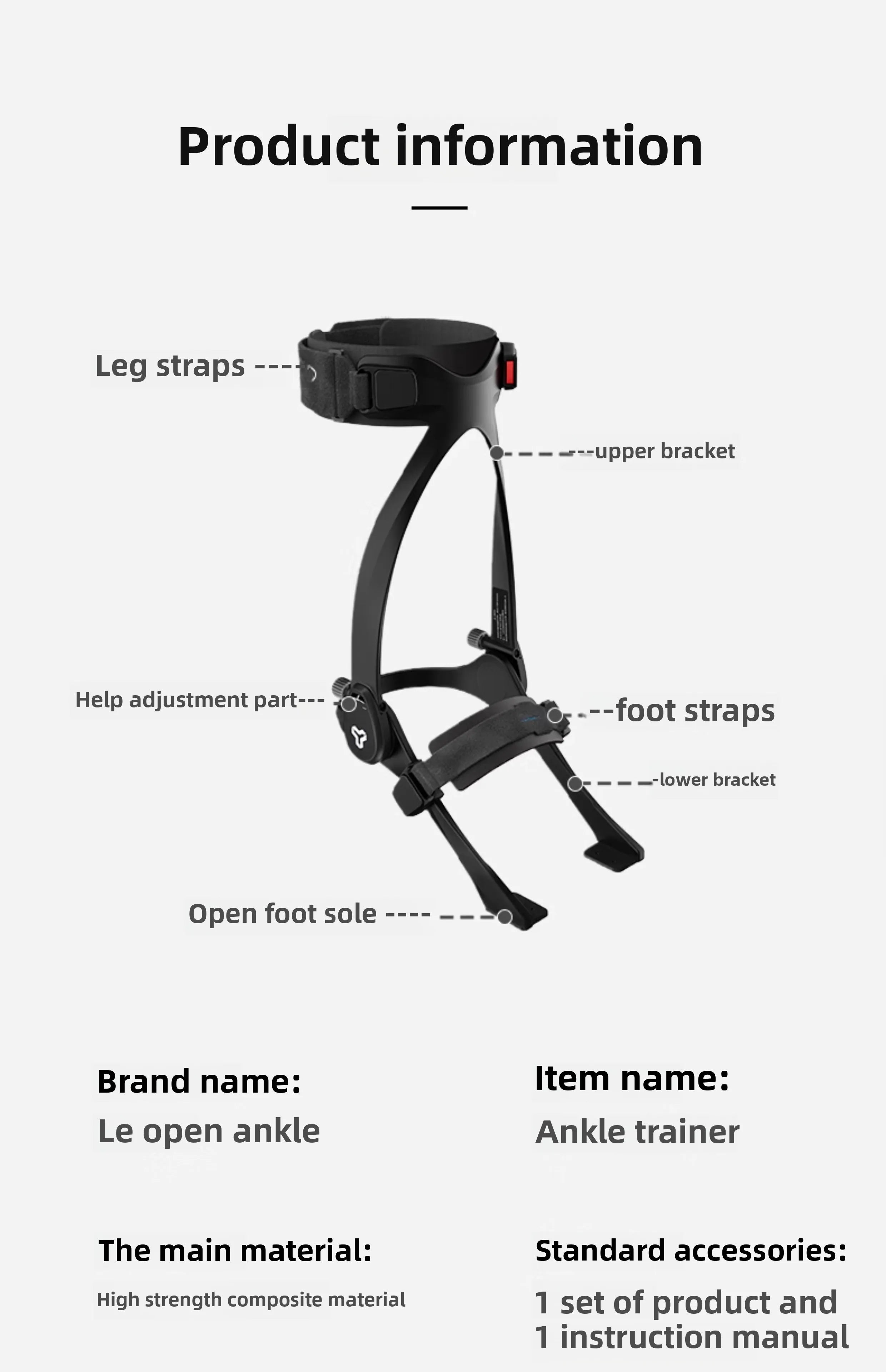 ankle  orthosis foot support droop varus foot valgus protection stroke hemiplegia training correction