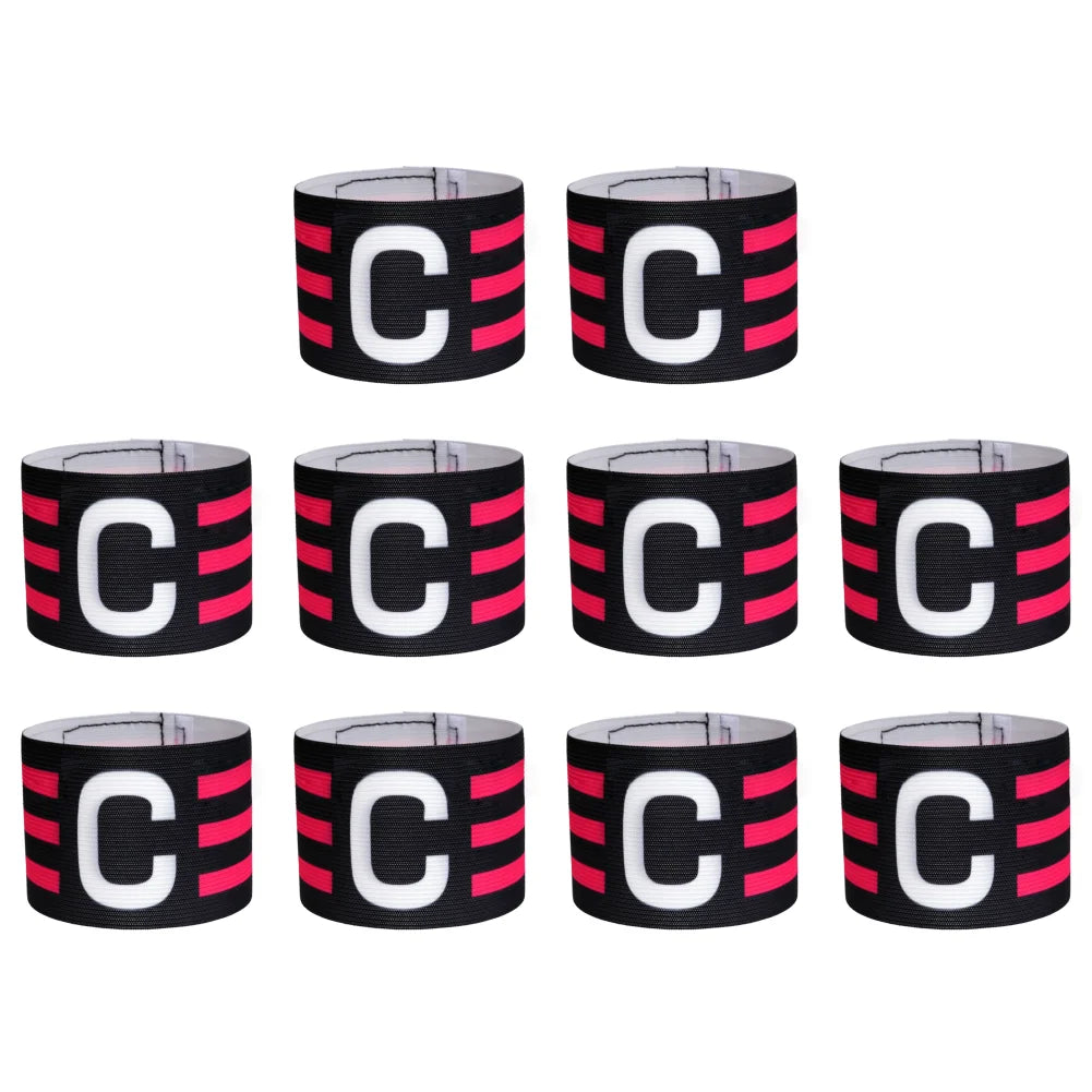 1-10PCS Kid Adults Football Captain Armband Football Training Equipment Soccer Arm Band Team Grouping Armband C Armband