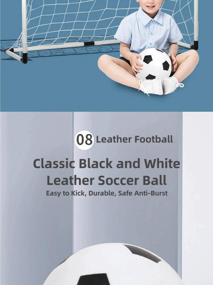 New Football Goal Sports Toy Foldable Children's Football Gate with Pump & Ball Portable Soccer Goal Outdoor Football Training