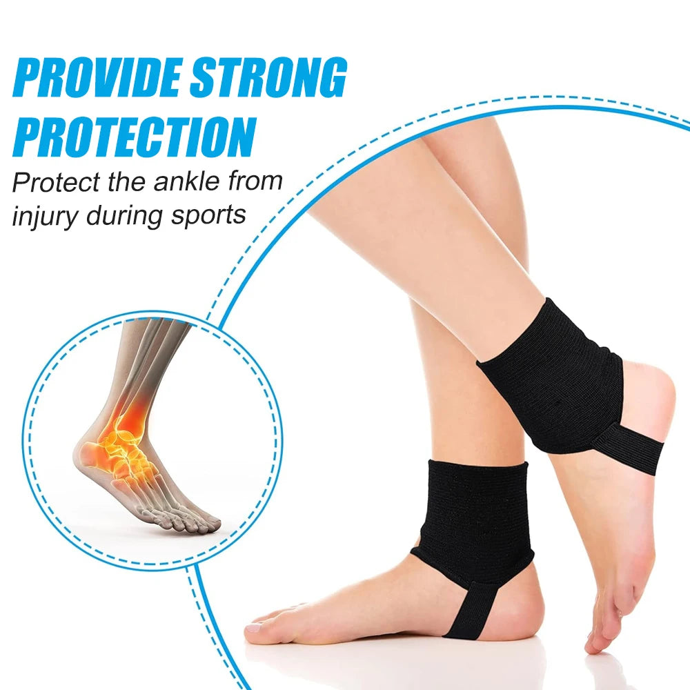 1 Pair Ankle Guard Protectors Leg Support Foot Pads for Soccer Football Volleyballs Double Side Ankle Protections Pad Men Women