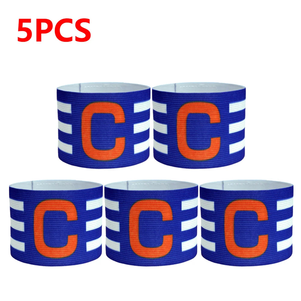 5/10pcs Kid Adults Football Captain Armband Soccer Arm Band Leader Competition Soccer Captain Group Armband Football Training