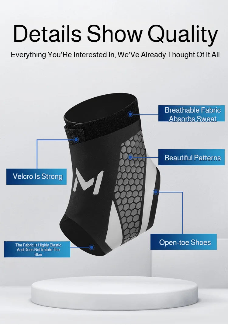Ankle Brace for Men &amp; Women Football Running Anti-Sprain Compression Support Sports Ankle Guard Protector Warm