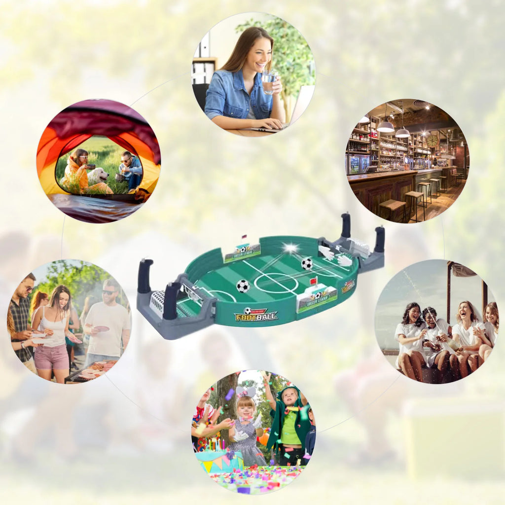 Large Desktop Football Table Children Puzzle Double Competitive Battle Football Board Game Parent-child Interactive Soccer Games
