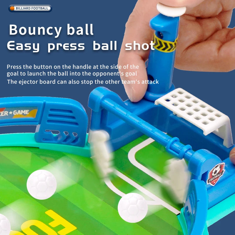Mini Foosball Table Soccer Board Game, Interactive Football Toy for Kids 3 4 5 6+ Years Old, Indoor Family Party Playroom Game