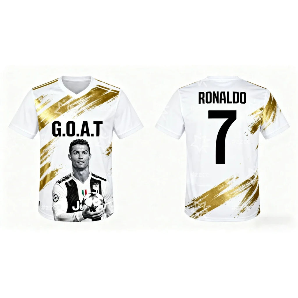 25-26 Cristiano Ronaldo Club Commemorative Football Jersey Autumn Sports Dry Quickly Men's T-Shirt Kid's Clothing Tee Y2k Woman