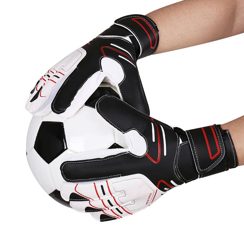 Professional Goalkeeper Gloves Men Women Adults Kid Football Soccer Goalie Gloves Non-slip Thicken Latex Glove Finger Save Guard